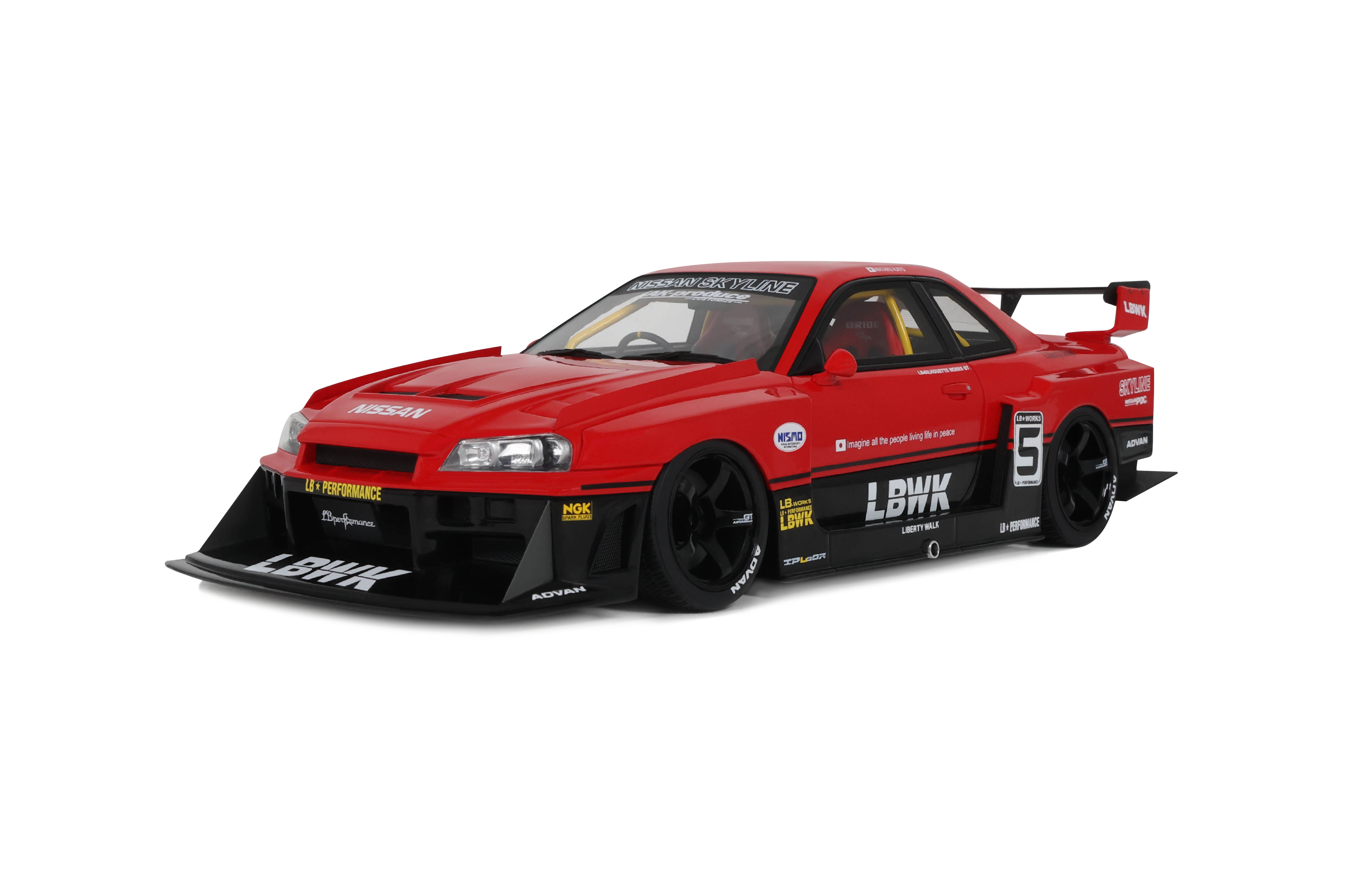 LB-ER34 Super Silhouette Skyline 2020 Active Red - 1:18